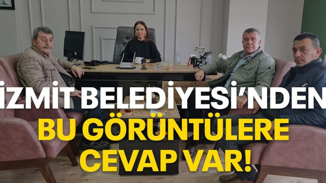 İzmit Belediyesi’nden bu görüntülere cevap var!